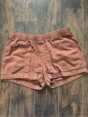 Old Navy Size Large Brown Linen Blend Shorts
